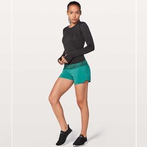 lululemon athletica Women's Athletic Shorts - Green and Black